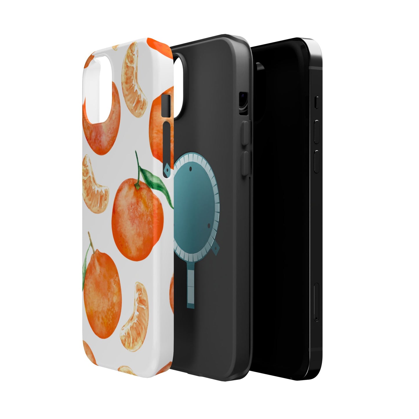 Tangerine Dreams Tough MagSafe iPhone Case – Watercolor Orange Design, Shockproof Dual Protection