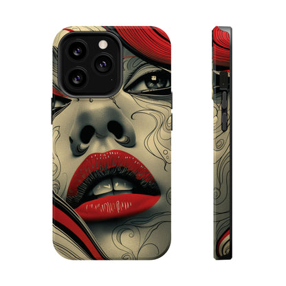 Bold Beauty Red Lips iPhone Case