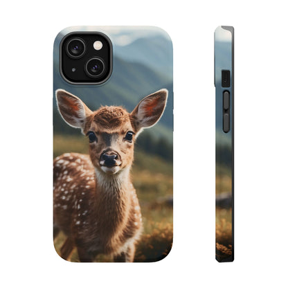 Gentle Fawn in Mountain Meadows MagSafe iPhone Case