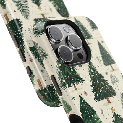 Festive Christmas Tree Forest Pattern – MagSafe iPhone Series Case