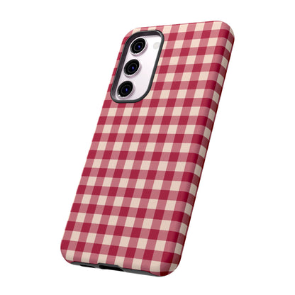 Vintage Red Gingham Check – Samsung Galaxy Case