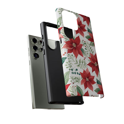 Festive Poinsettia Holiday Pattern – Samsung Galaxy Series Case