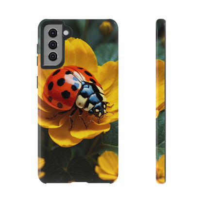 Golden Blooms & Ladybug Charm - Samsung Galaxy Case