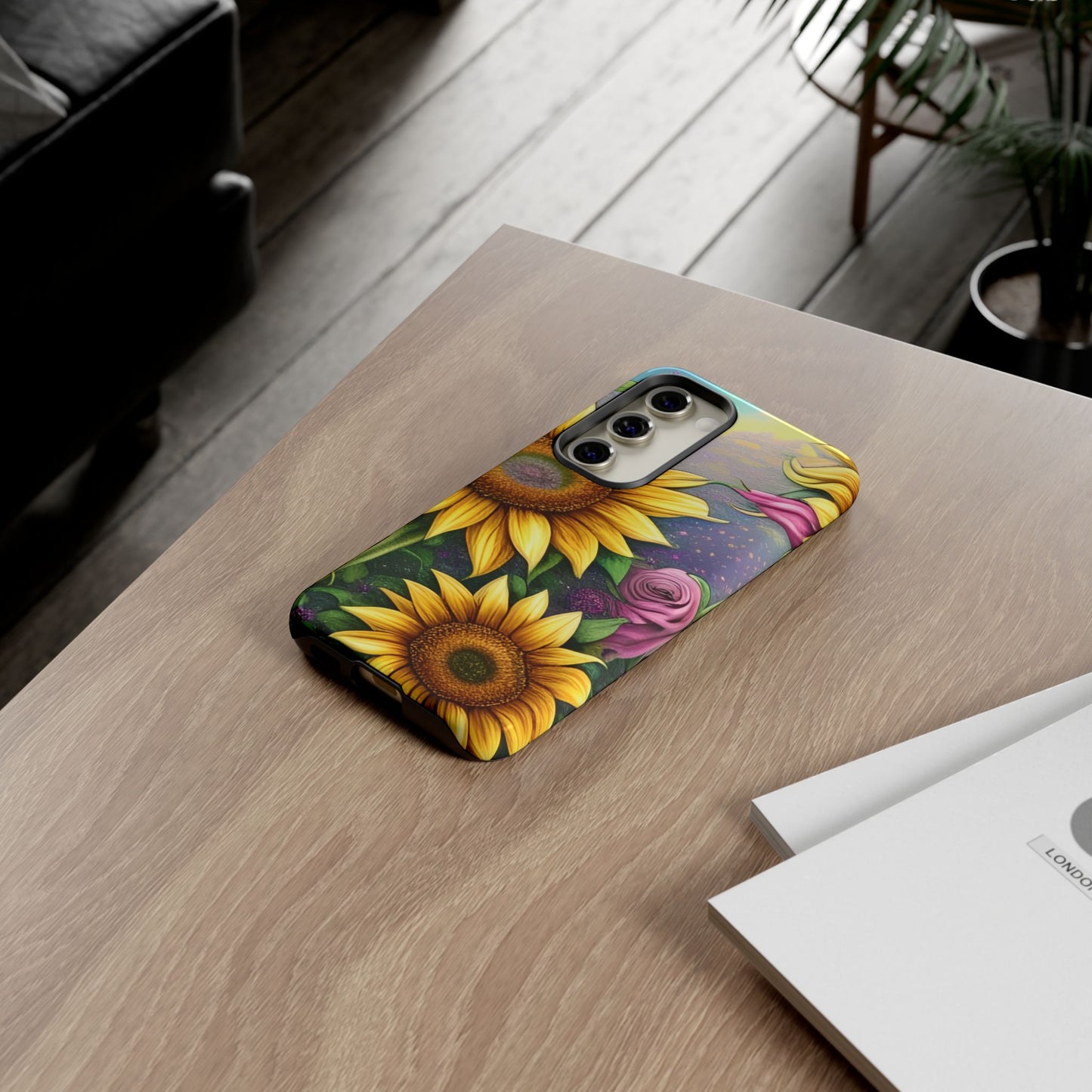 Whimsical Sunflower & Rose Garden - Samsung Galaxy Series Case