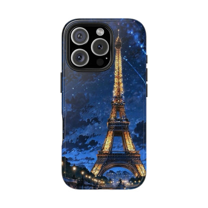 iPhone Case - Eiffel Tower Under Starlit Sky Design