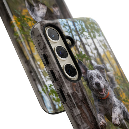 Happy Forest Dog iPhone Case – Nature-Inspired Protective Cover