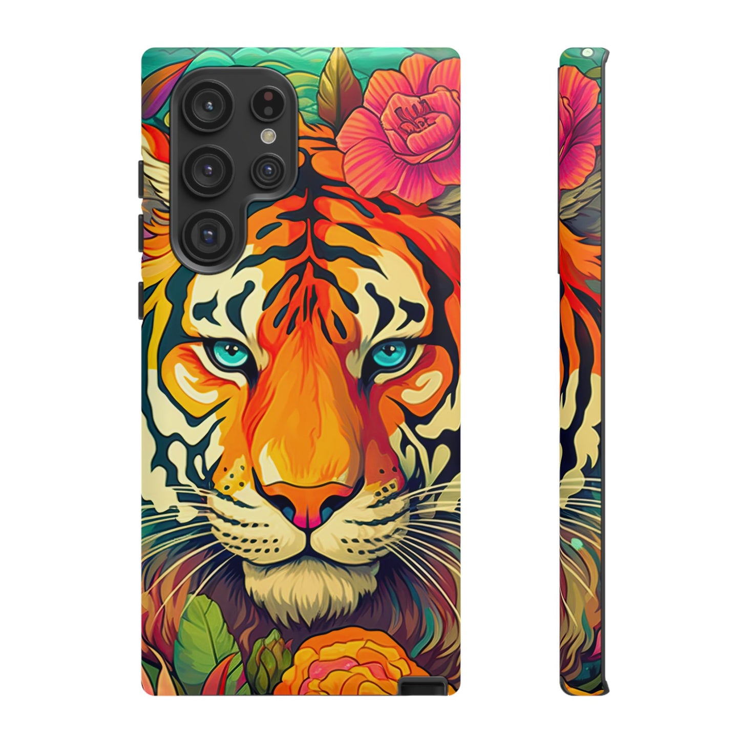 Fierce Rainbow Tiger Art - Samsung Galaxy Case