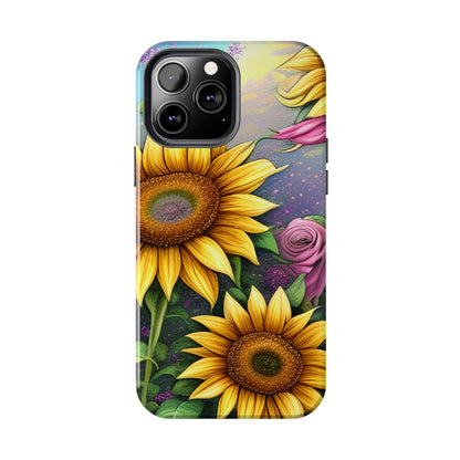 Whimsical Sunflower & Rose Garden - iPhone Series Case