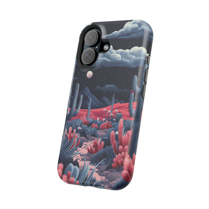 Moonlit Saguaro iPhone Case