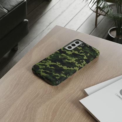 Dark Green Camouflage – Samsung Galaxy Case, Durable and Stylish