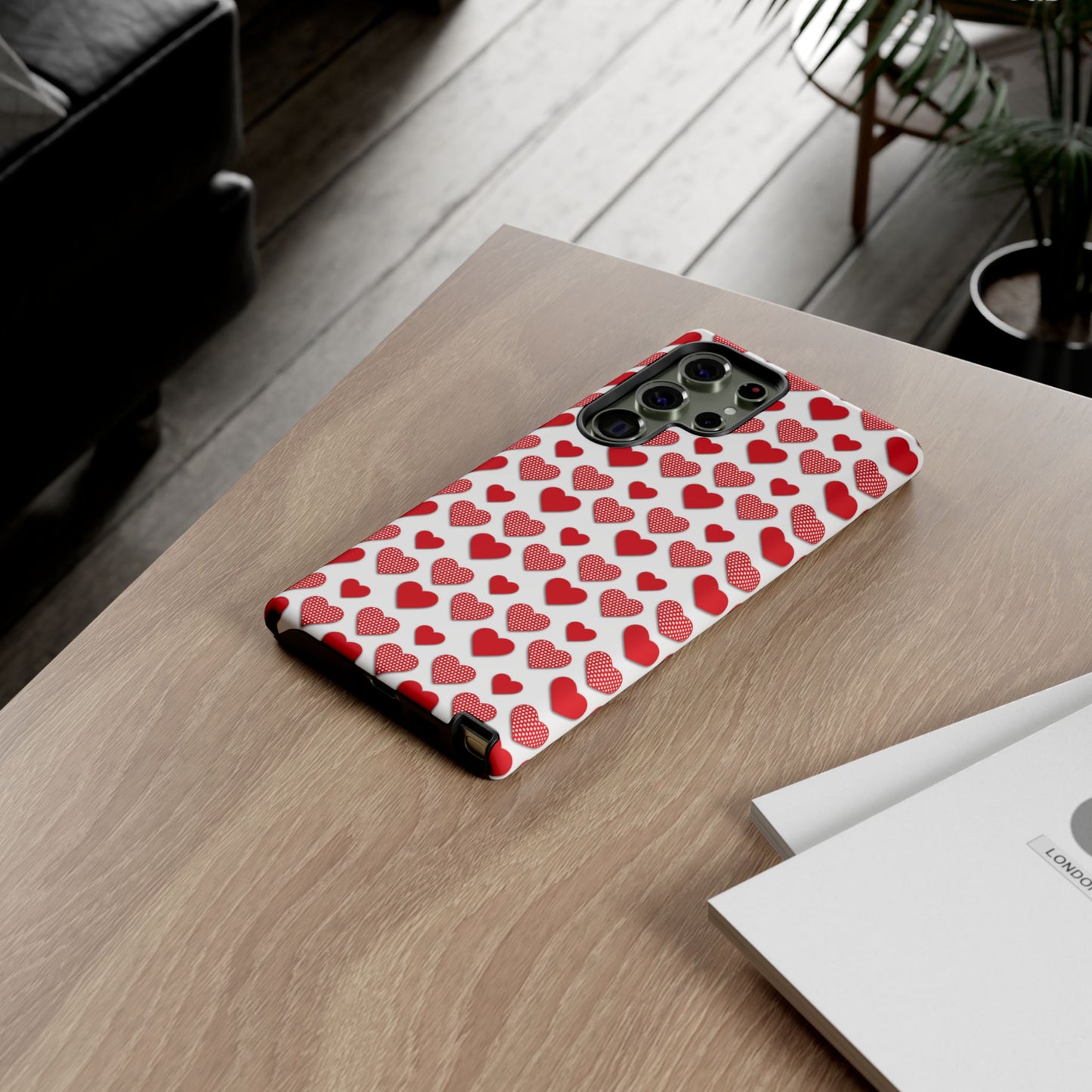 Red & Polka Dot Hearts Samsung Case