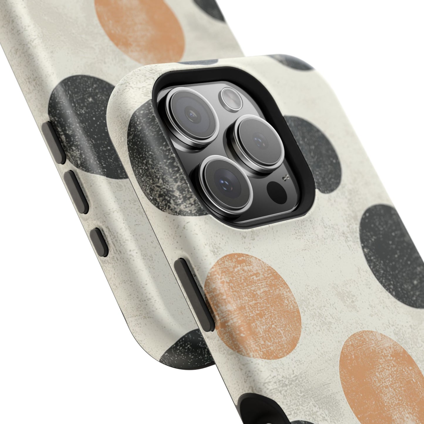 Vintage Polka Dot MagSafe iPhone Case - Retro Abstract Protective Cover