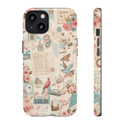 Vintage Collage iPhone Case - Retro Nostalgic Protective Cover