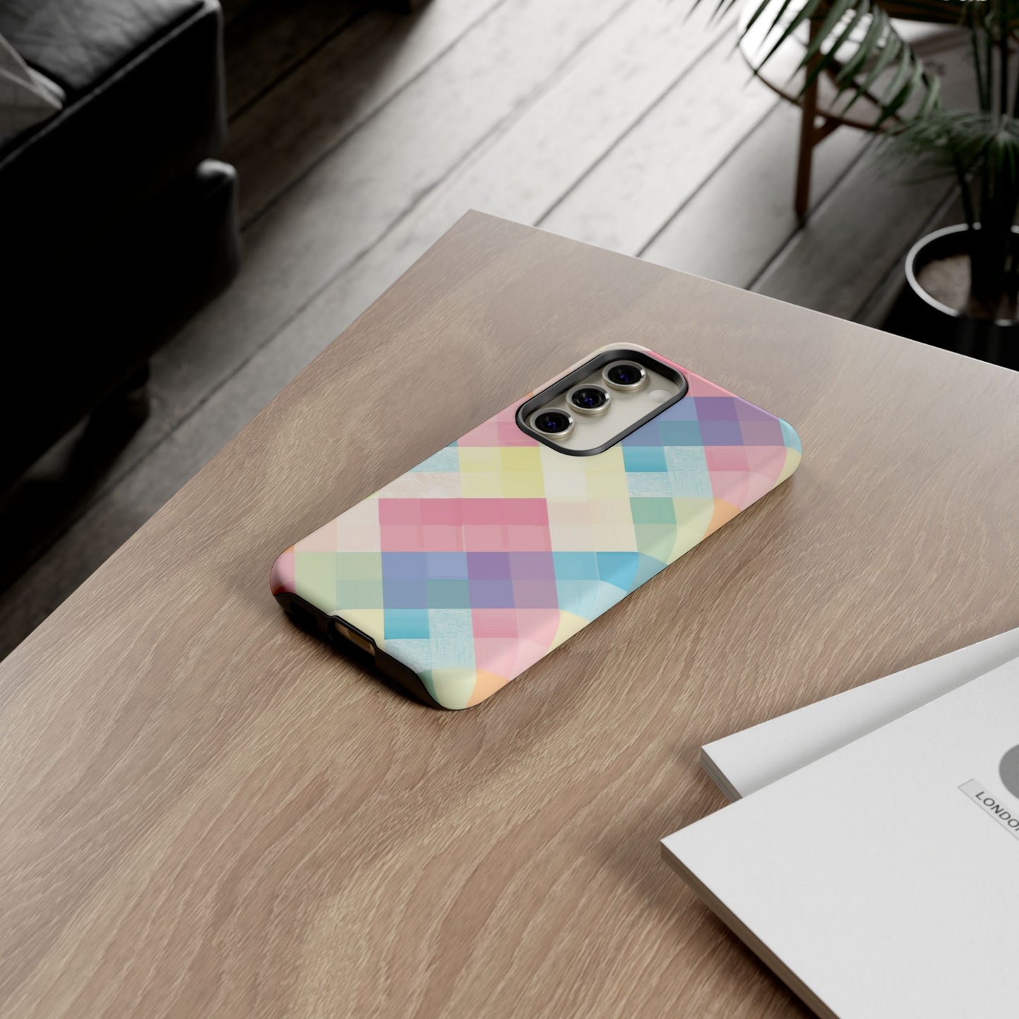 Spring Sonata Pastel Plaid Case