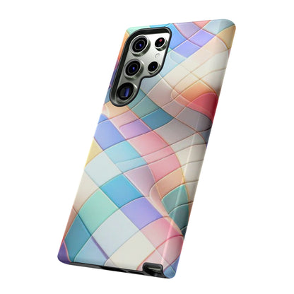 Pastel Prism Plaid iPhone Case