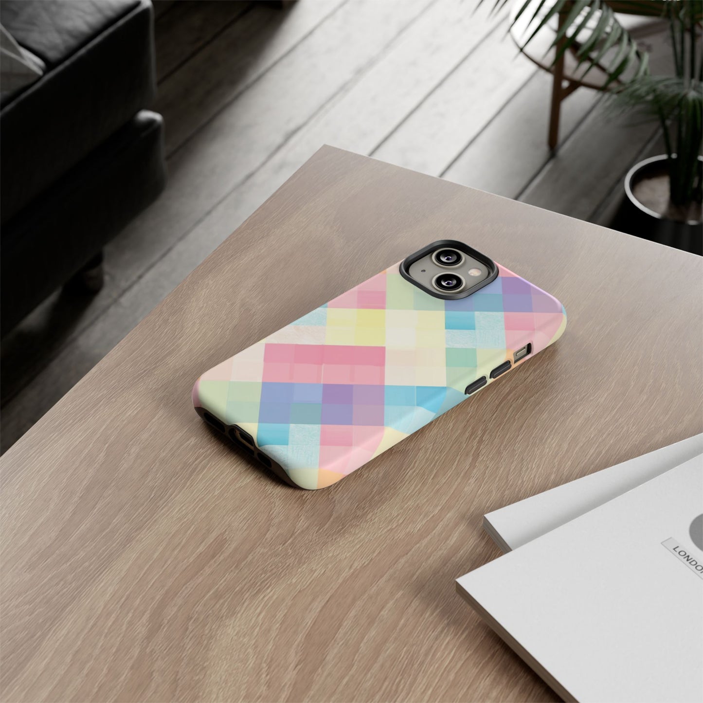 Spring Sonata Pastel Plaid Case