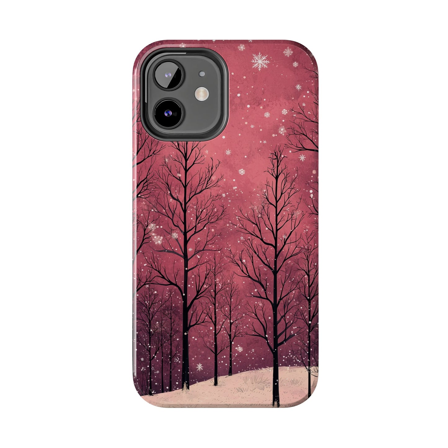 Pink Winter Twilight Forest - iPhone Series Case - BOGO Cases