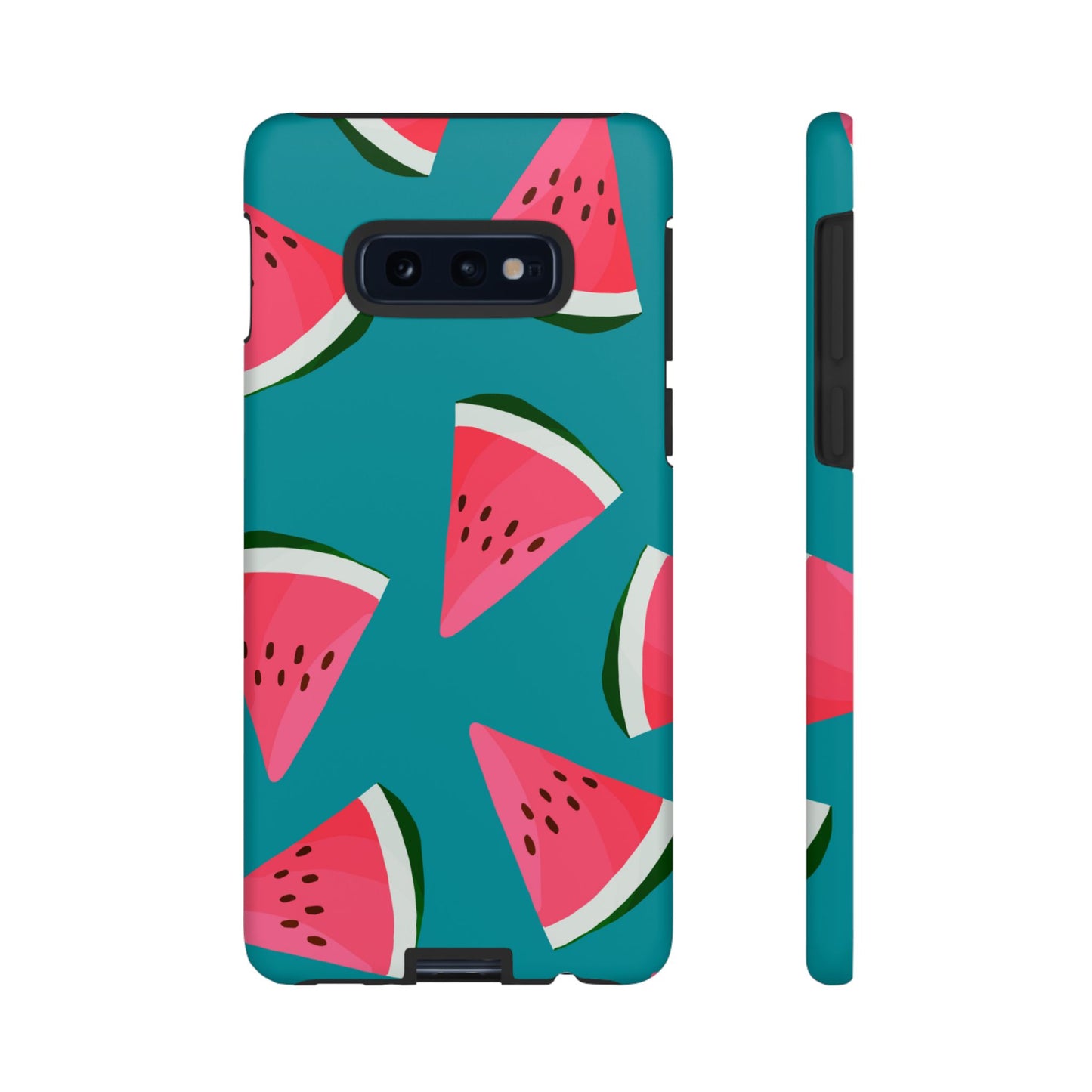 Watermelon Bliss Samsung Galaxy Case – Vibrant Summer Fruit Design on Teal Background