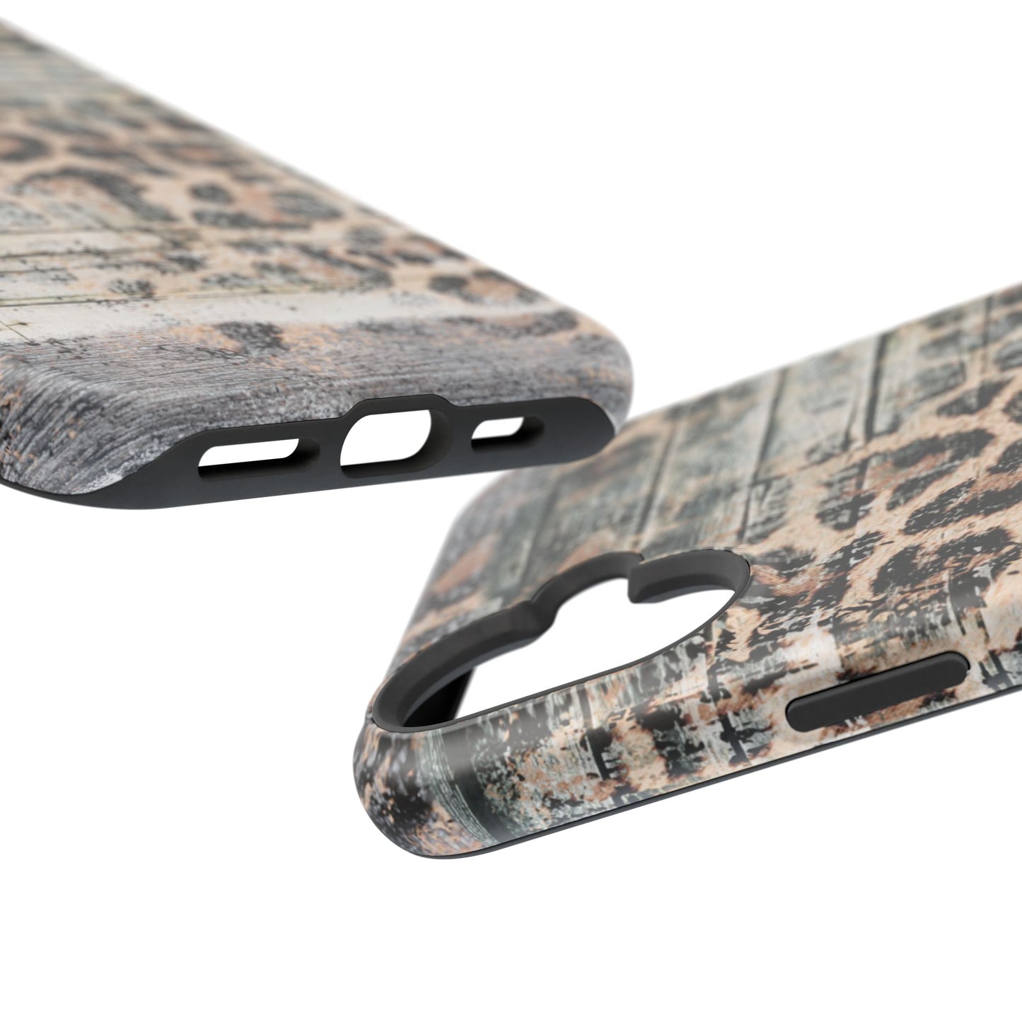 Rustic Leopard Wood Print - MagSafe iPhone Series Case