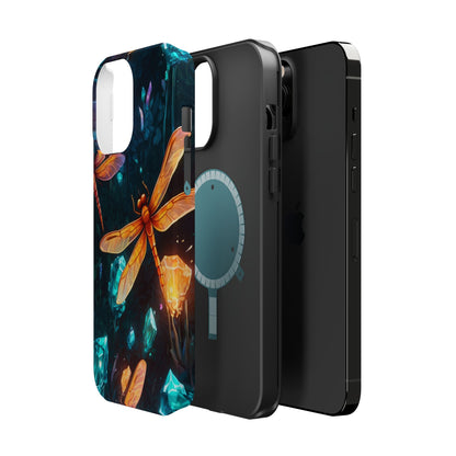 Mystical Dragonflies & Crystals – MagSafe iPhone Series Case