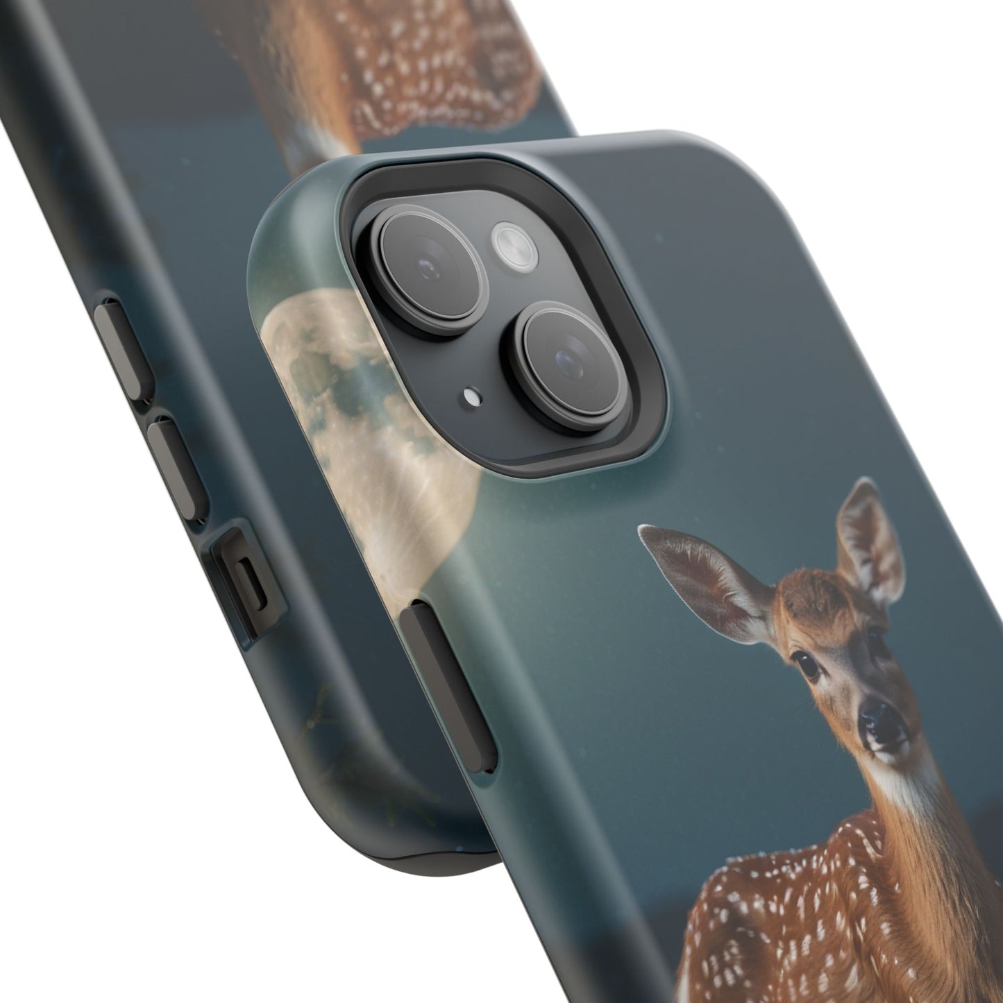 MagSafe-Compatible iPhone Case – Mystic Fawn Under the Moonlit Sky