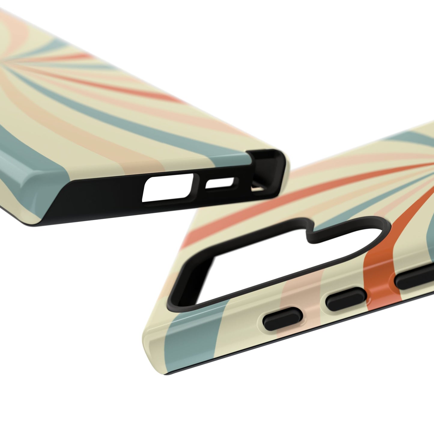 Retro Swirl Samsung Galaxy Case – Durable, Vintage-Inspired Design with Dual-Layer Protection