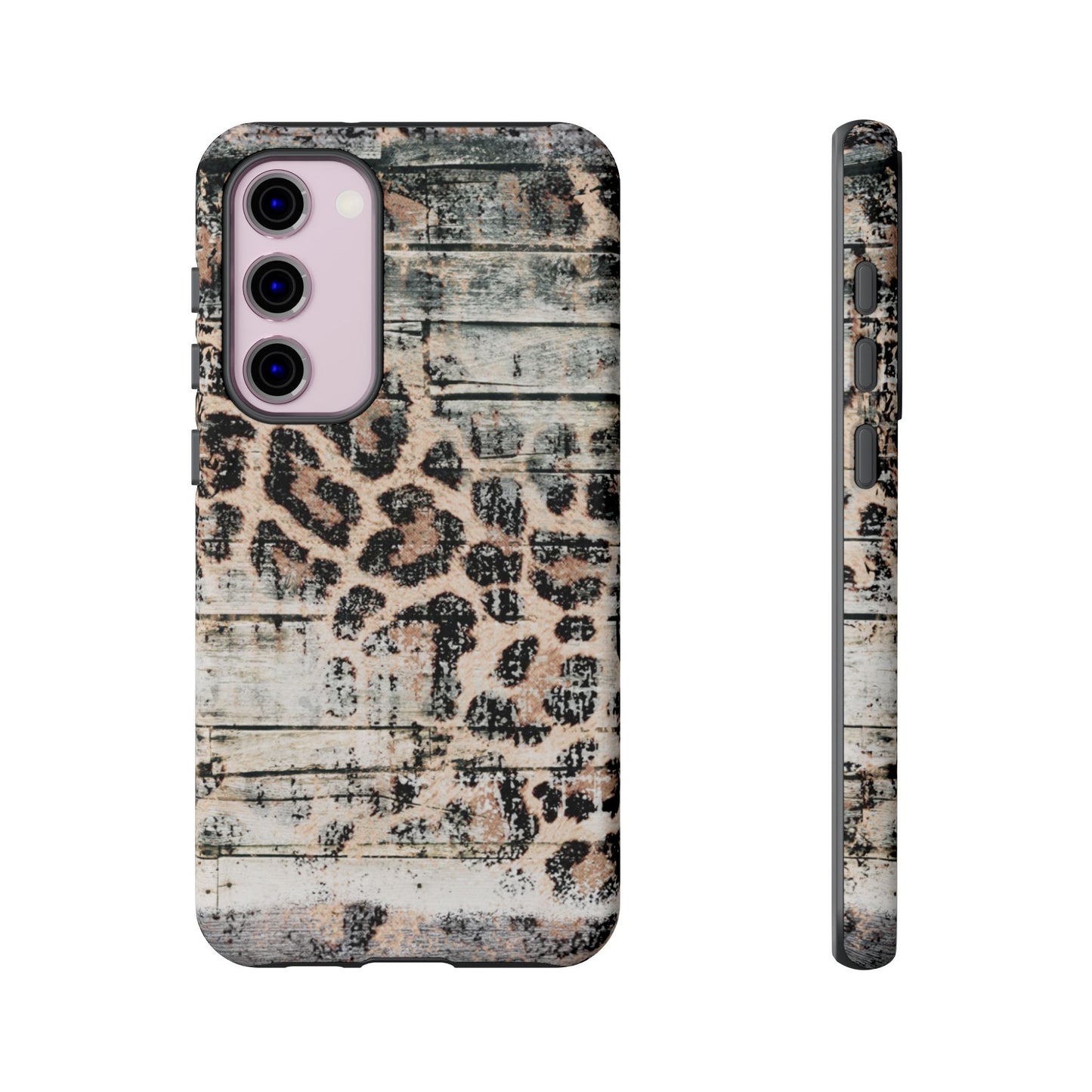 Rustic Leopard Wood Print - iPhone Series Case