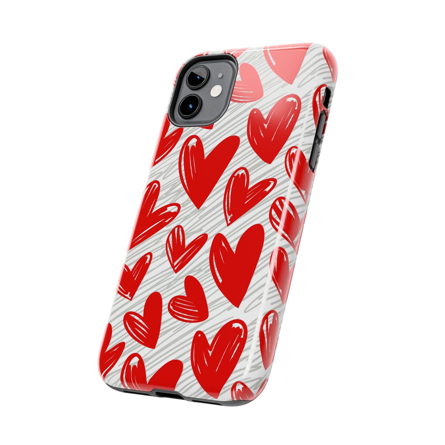 iPhone Case: Whimsical Heart Doodle