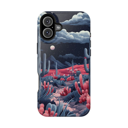 Moonlit Saguaro iPhone Case