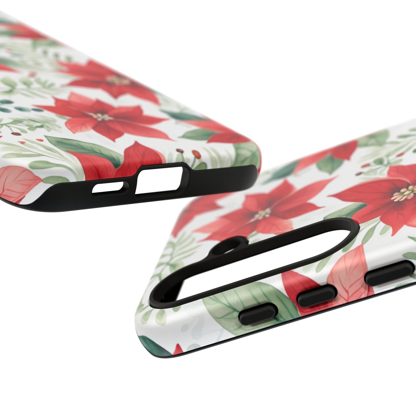 Festive Poinsettia Holiday Pattern – Samsung Galaxy Series Case