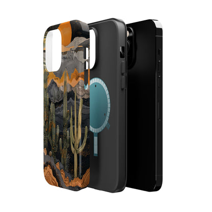 Desert Dusk Cacti iPhone Case