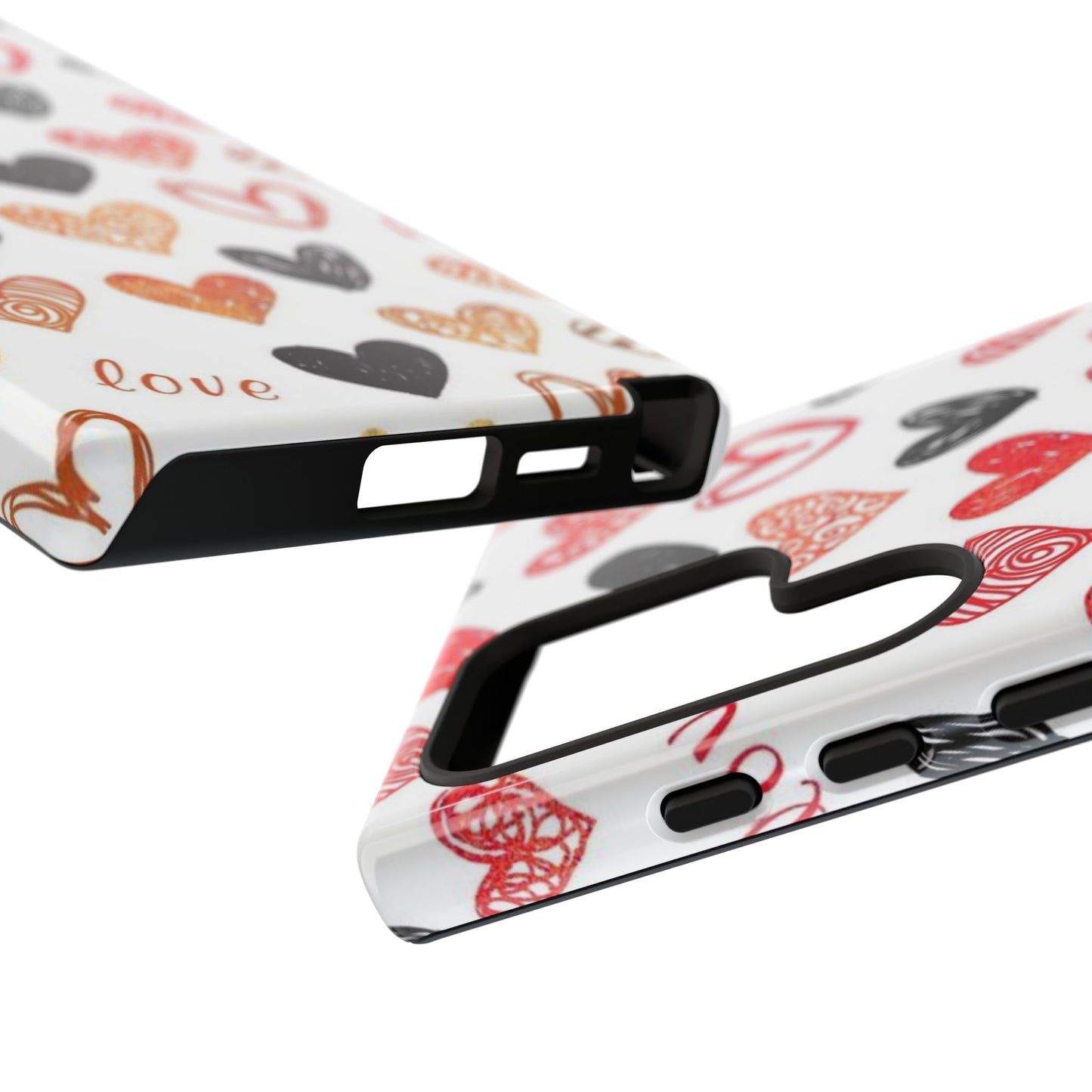 Samsung Galaxy Case: Hand-Drawn Hearts & Love