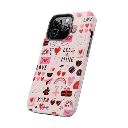 iPhone Case: Bee Mine Love Doodles