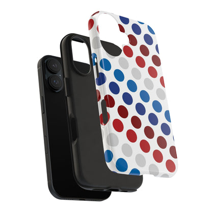 Patriotic Polka Dots - iPhone Case