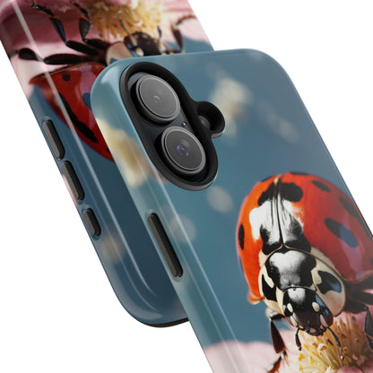 iPhone Case: Floral Ladybug Delight