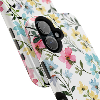 Watercolor Floral Bliss – MagSafe Case with Pastel Flower Design