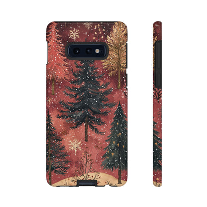 Rustic Red Winter Forest - Samsung Galaxy Series Case