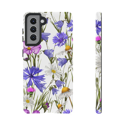 Wildflower Meadow Samsung Galaxy Case – Purple, Blue, and White Floral Design