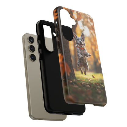 Energetic Blue Heeler Forest Pup Samsung Galaxy Case – Durable Outdoor-Inspired Design