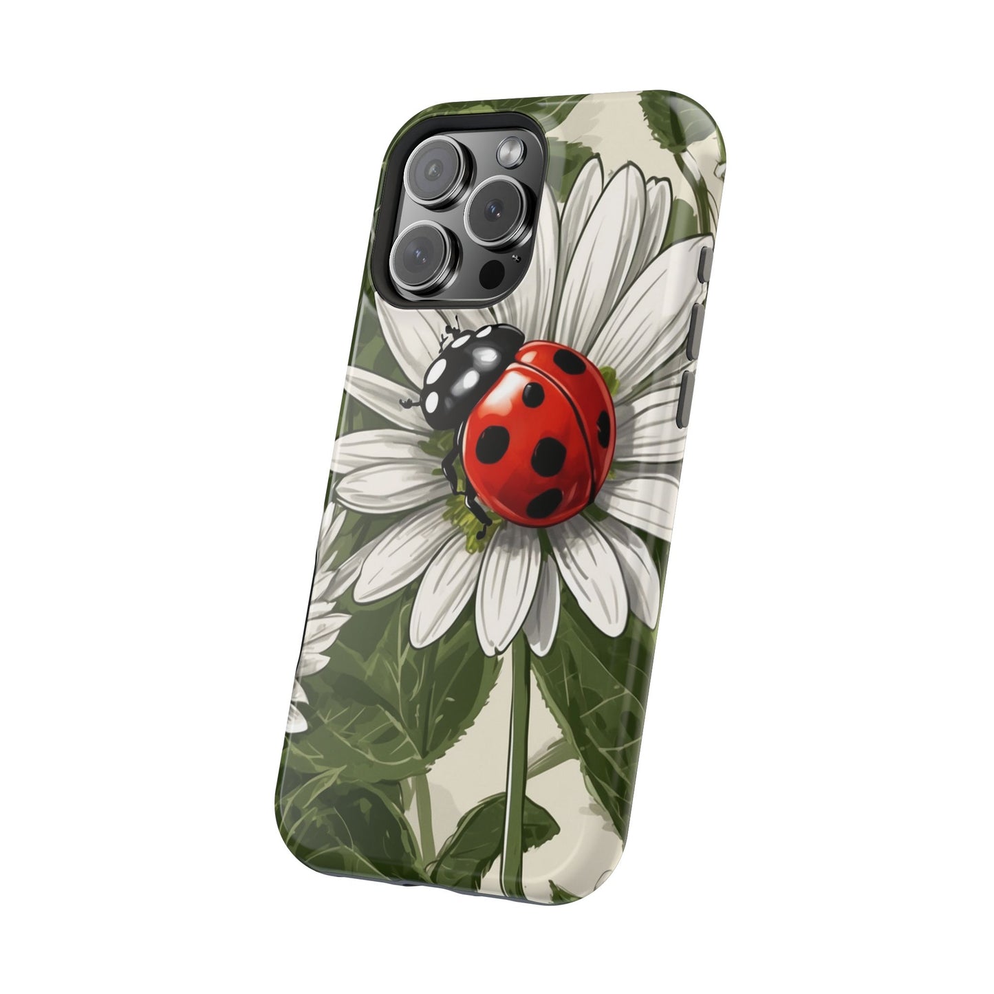 Ladybug & Daisy Garden Charm - MagSafe iPhone Case