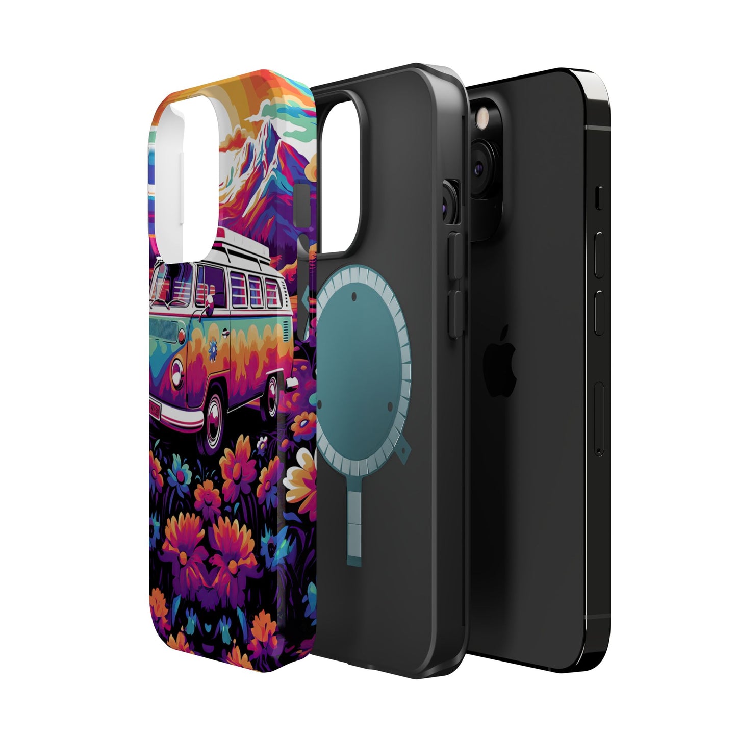 Groovy Floral Sunset Van – MagSafe iPhone Series Case