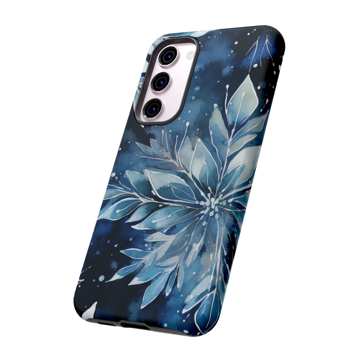 Winter’s Embrace – Blue Snowflake Samsung Galaxy Case