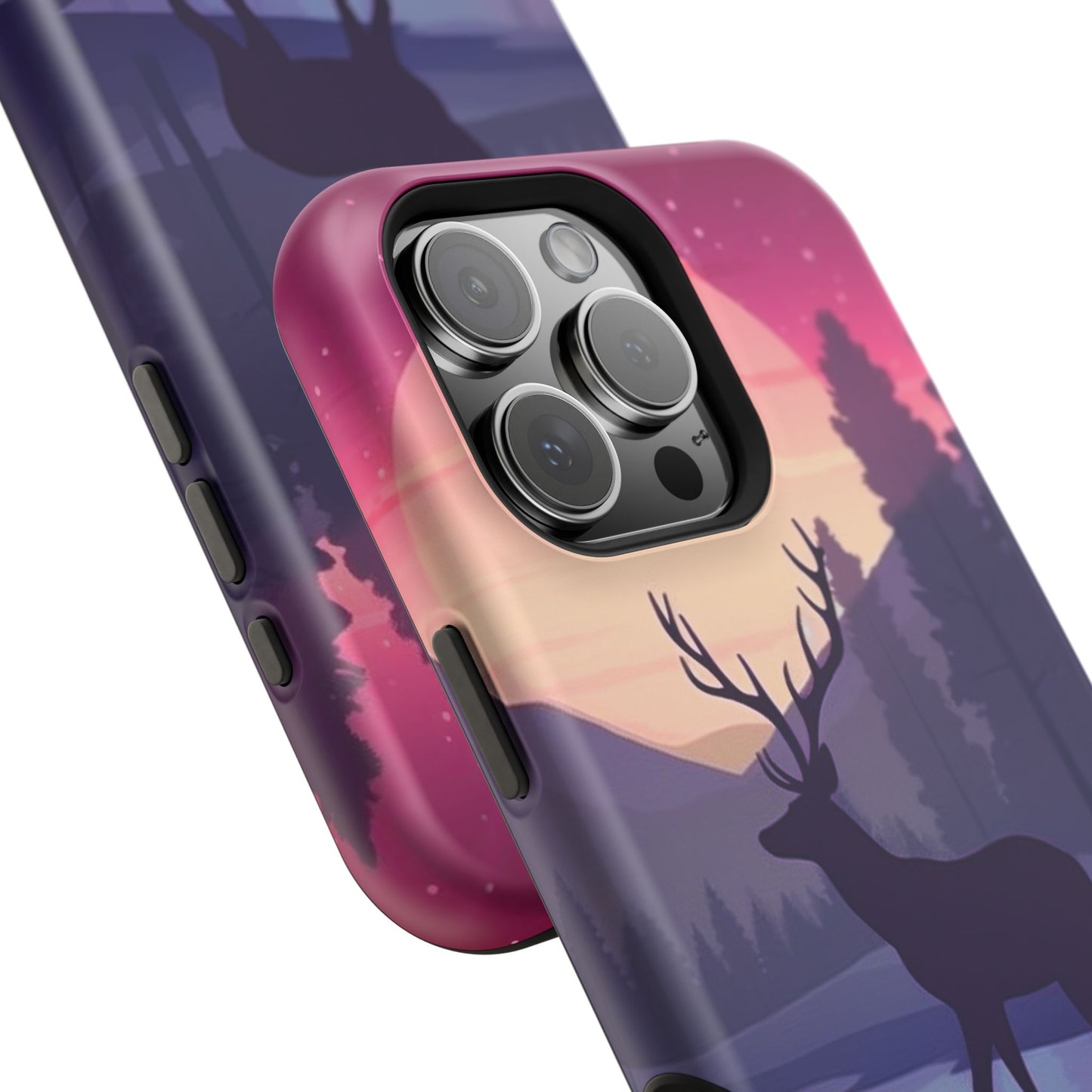 Twilight Elegance: Stag Reflection – MagSafe iPhone Case