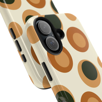 Retro Earthy Circles - iPhone Case