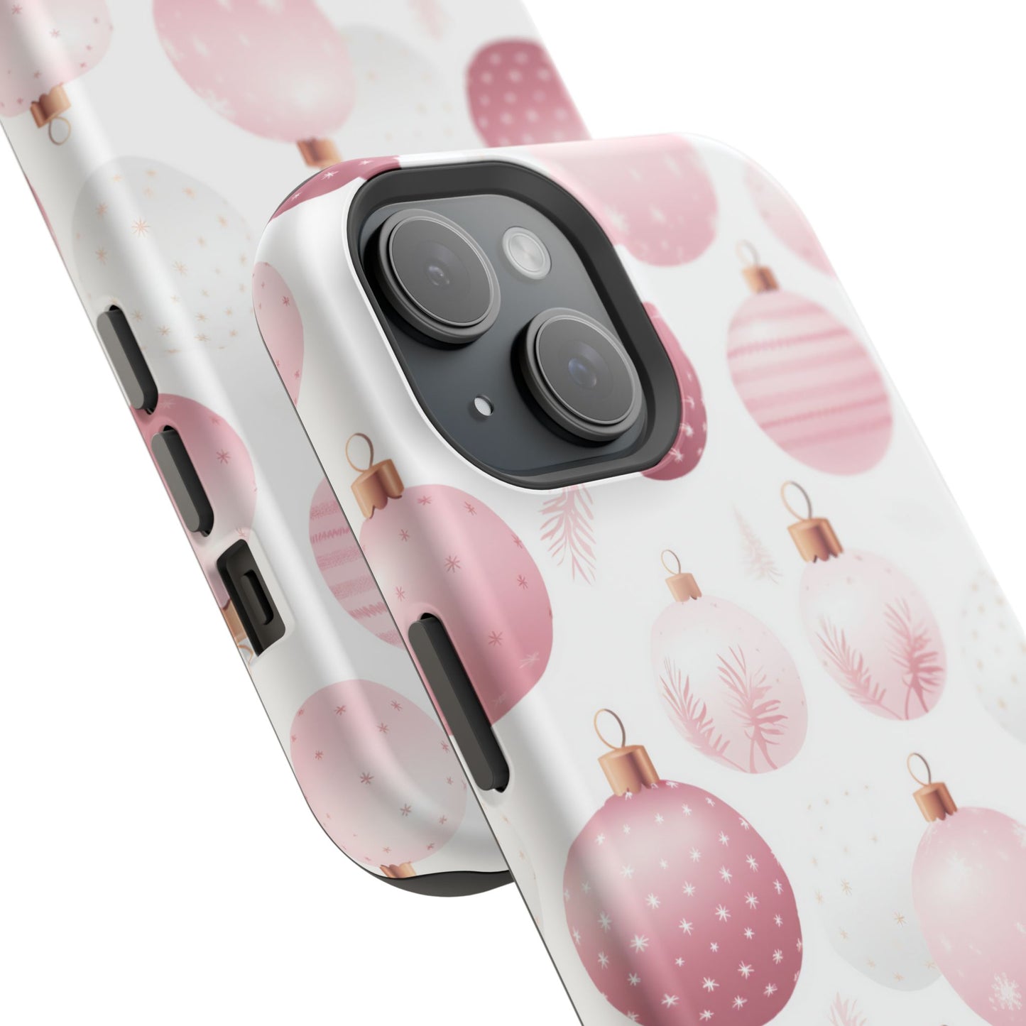 MagSafe iPhone Case: Merry in Pink – Christmas Balls