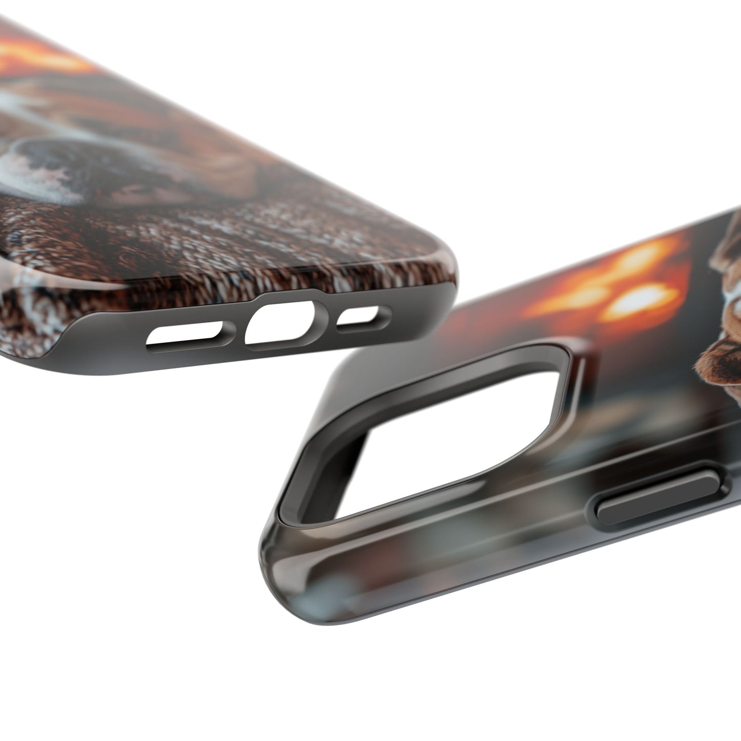 Cozy Bulldog MagSafe Case – Fireside-Inspired Protective Cover