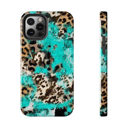 Aqua Splash Leopard - iPhone Series Case