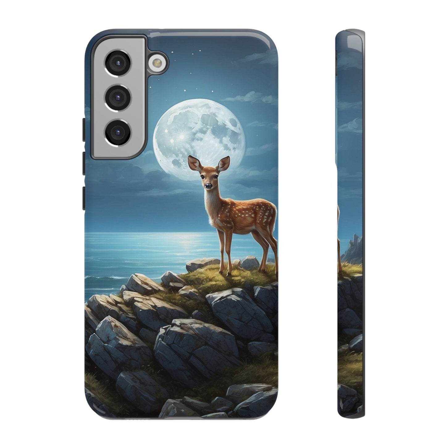 Enchanted Fawn Under the Moonlit Sky Samsung Galaxy Case