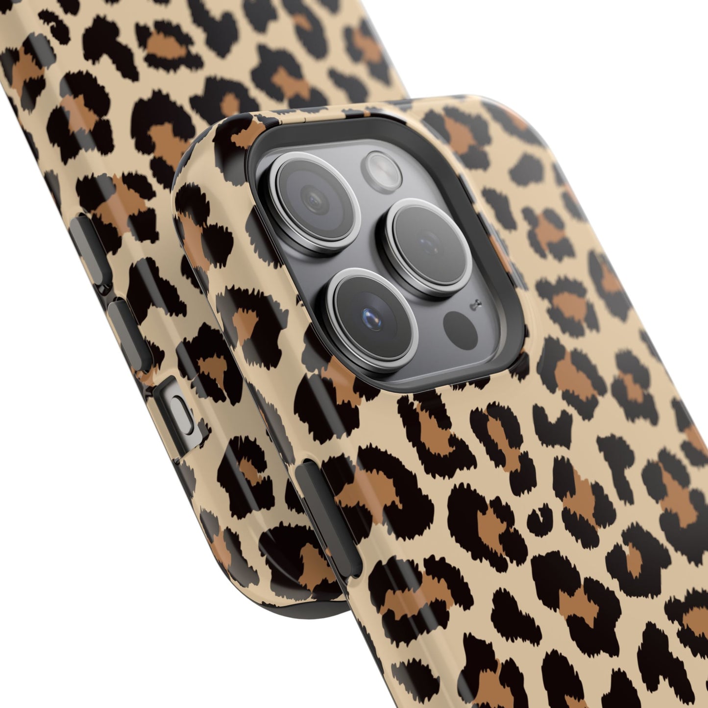 Wild Leopard Print Tough MagSafe iPhone Case – Bold Animal Pattern Design with Dual-Layer Protection