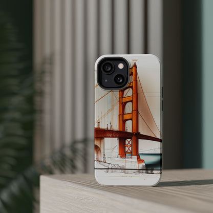 Golden Gate Bridge MagSafe iPhone Case - San Francisco Landmark